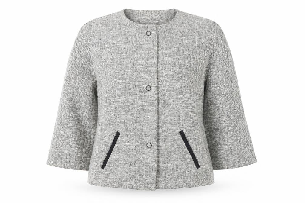 Womens UK Size 10 Per Una Grey Jacket