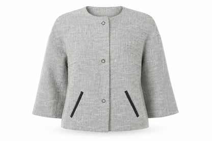 Womens UK Size 10 Per Una Grey Jacket
