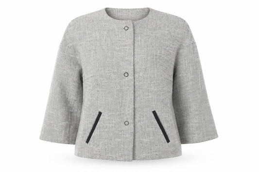 Womens UK Size 10 Per Una Grey Jacket