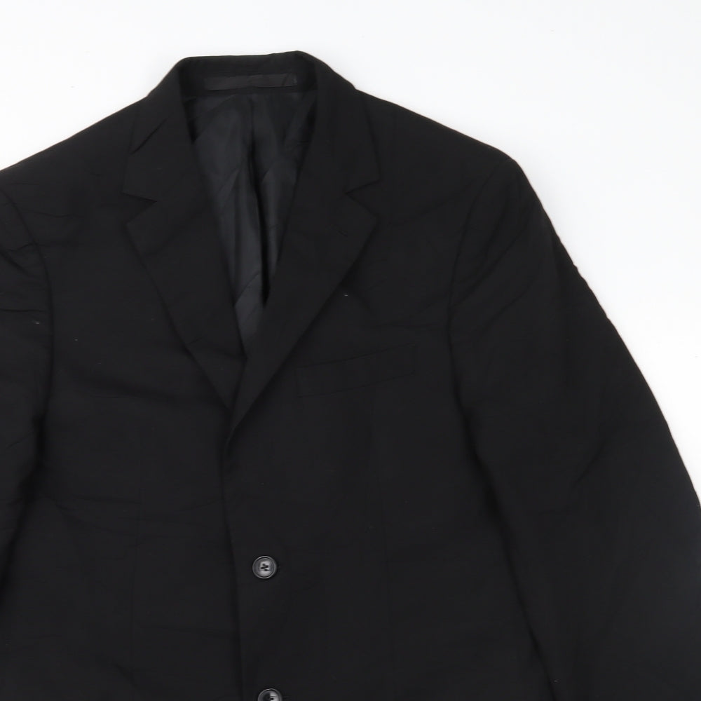 Mens UK Size 38 Marks and Spencer Regular Black Suit Jacket