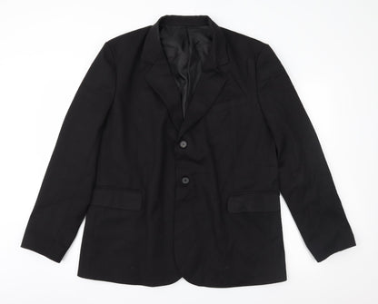 Road Mens Black   Jacket Suit Jacket Size L