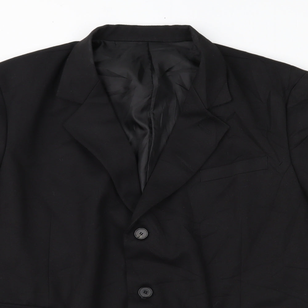 Road Mens Black   Jacket Suit Jacket Size L
