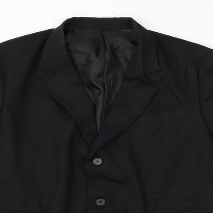 Road Mens Black   Jacket Suit Jacket Size L