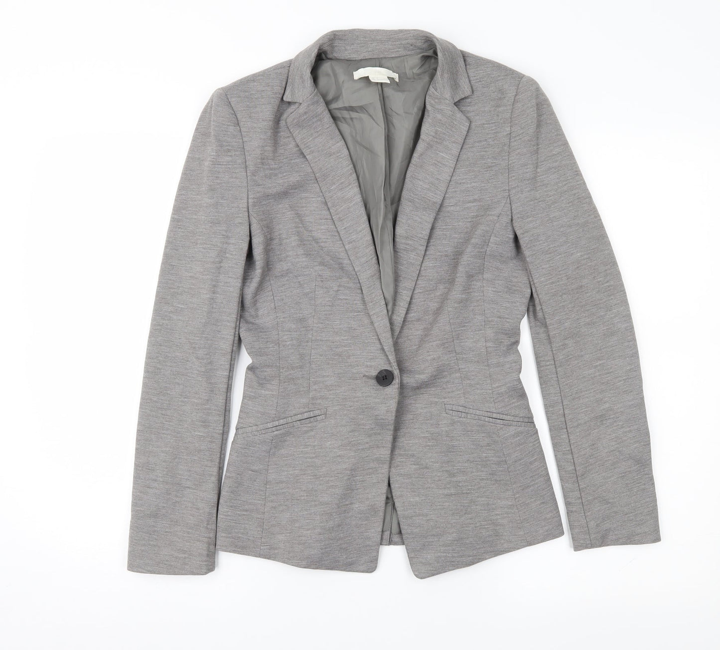 Womens UK Size 6 H&M Regular Grey Suit Jacket