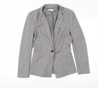 Womens UK Size 6 H&M Regular Grey Suit Jacket