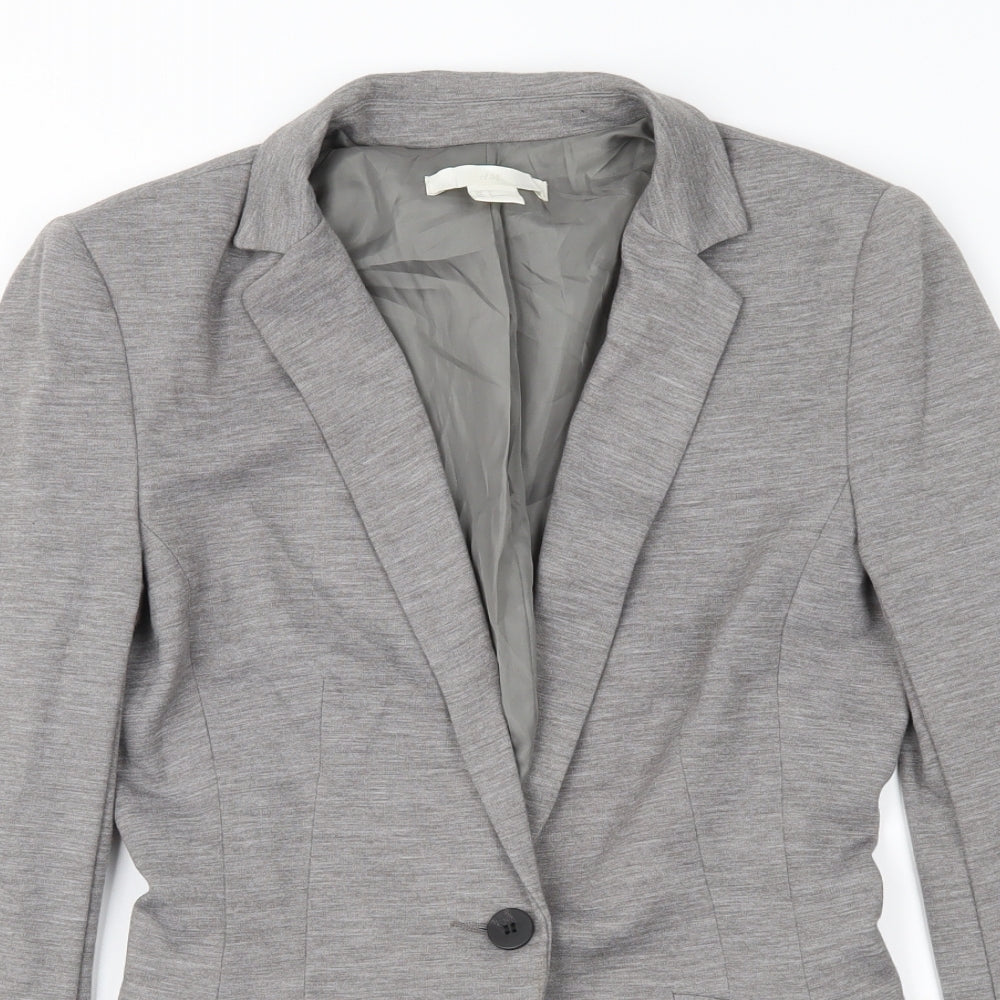Womens UK Size 6 H&M Regular Grey Suit Jacket