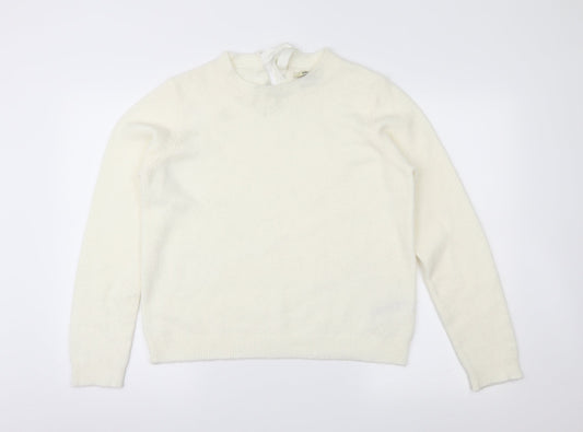Oasis Womens Ivory   Pullover Jumper Size M