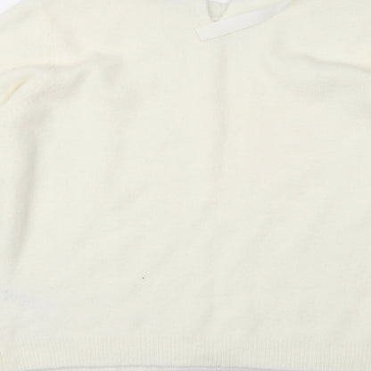 Oasis Womens Ivory   Pullover Jumper Size M