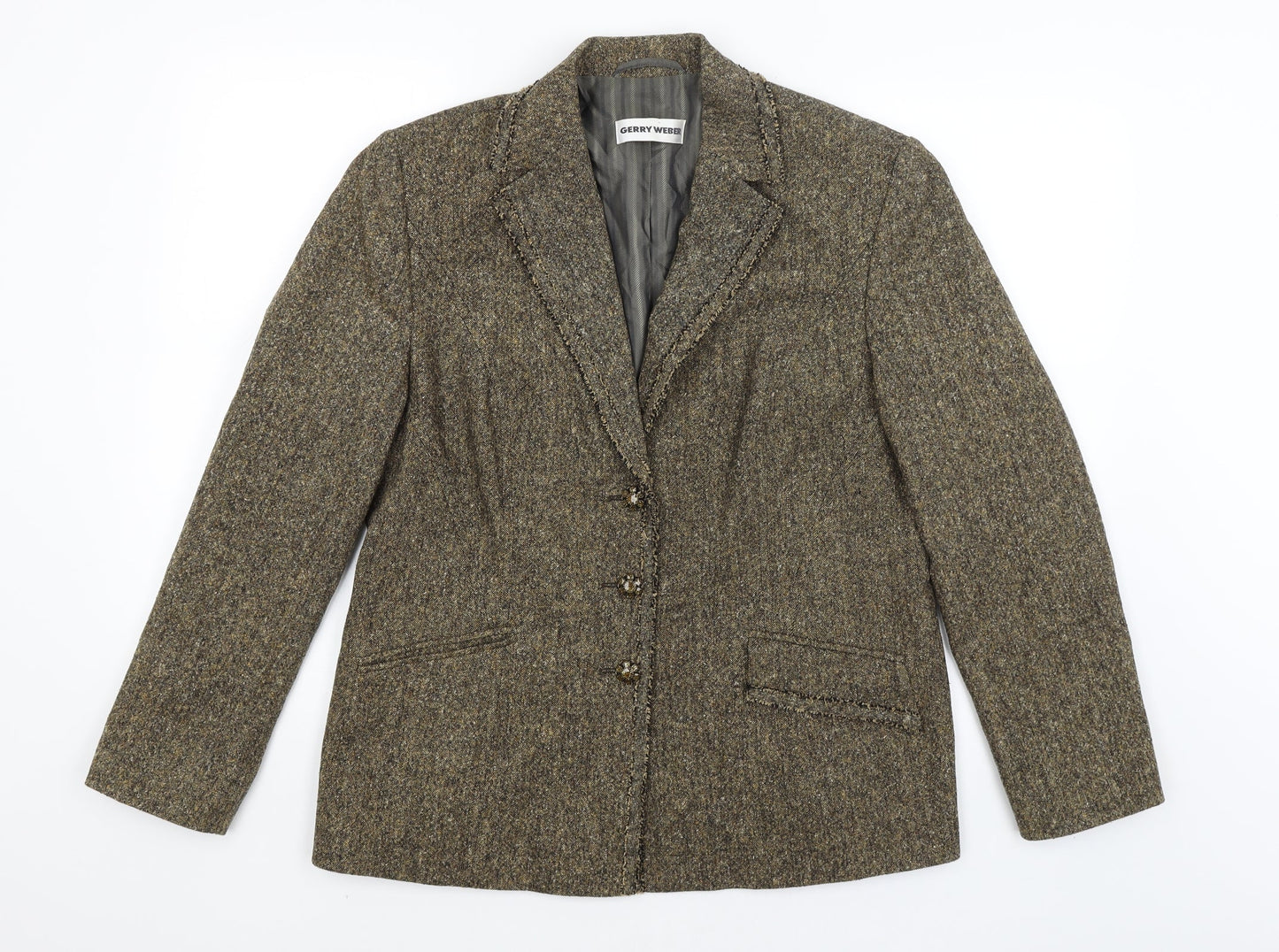 Gerry Weber Womens Brown   Jacket Blazer Size 16