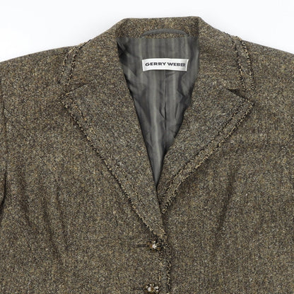 Gerry Weber Womens Brown   Jacket Blazer Size 16