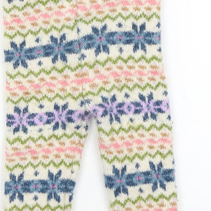 M&S Baby Beige Geometric  Capri Trousers Size 3-6 Months