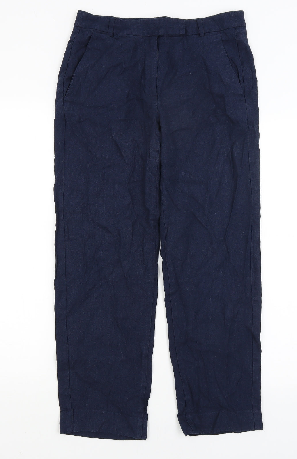 Womens UK Size 8 M&S Regular Fit  Blue Trousers