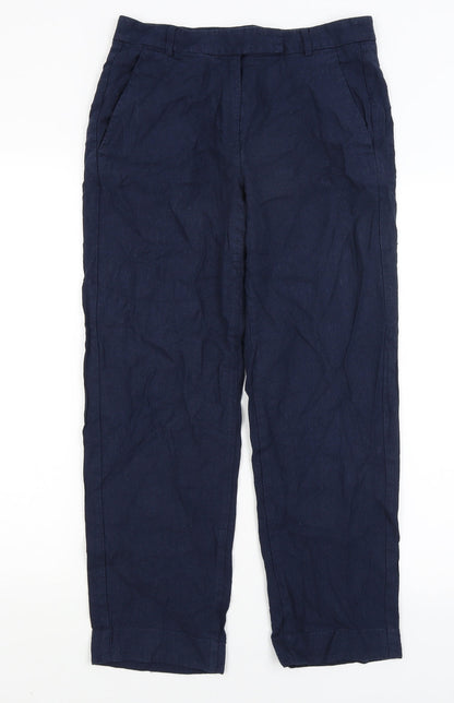 Womens UK Size 8 M&S Regular Fit  Blue Trousers