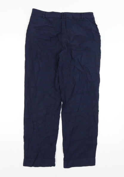Womens UK Size 8 M&S Regular Fit  Blue Trousers