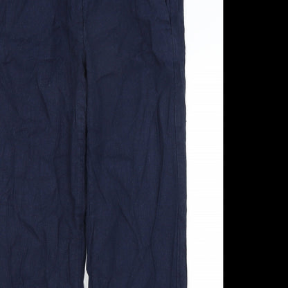 Womens UK Size 8 M&S Regular Fit  Blue Trousers
