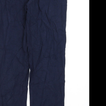 Womens UK Size 8 M&S Regular Fit  Blue Trousers