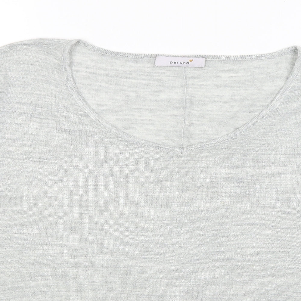 Per Una Womens Grey   Basic T-Shirt Size 14