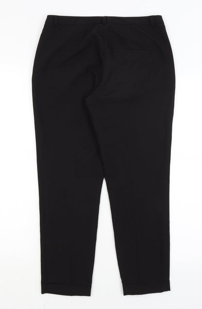 Womens UK Size 6 ASOS Regular Fit  Black Trousers