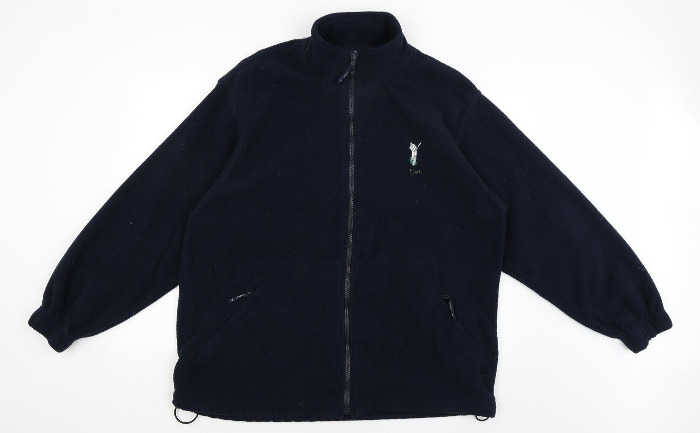 Uneek Mens Blue   Full Zip Jumper Size XL