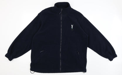 Uneek Mens Blue   Full Zip Jumper Size XL