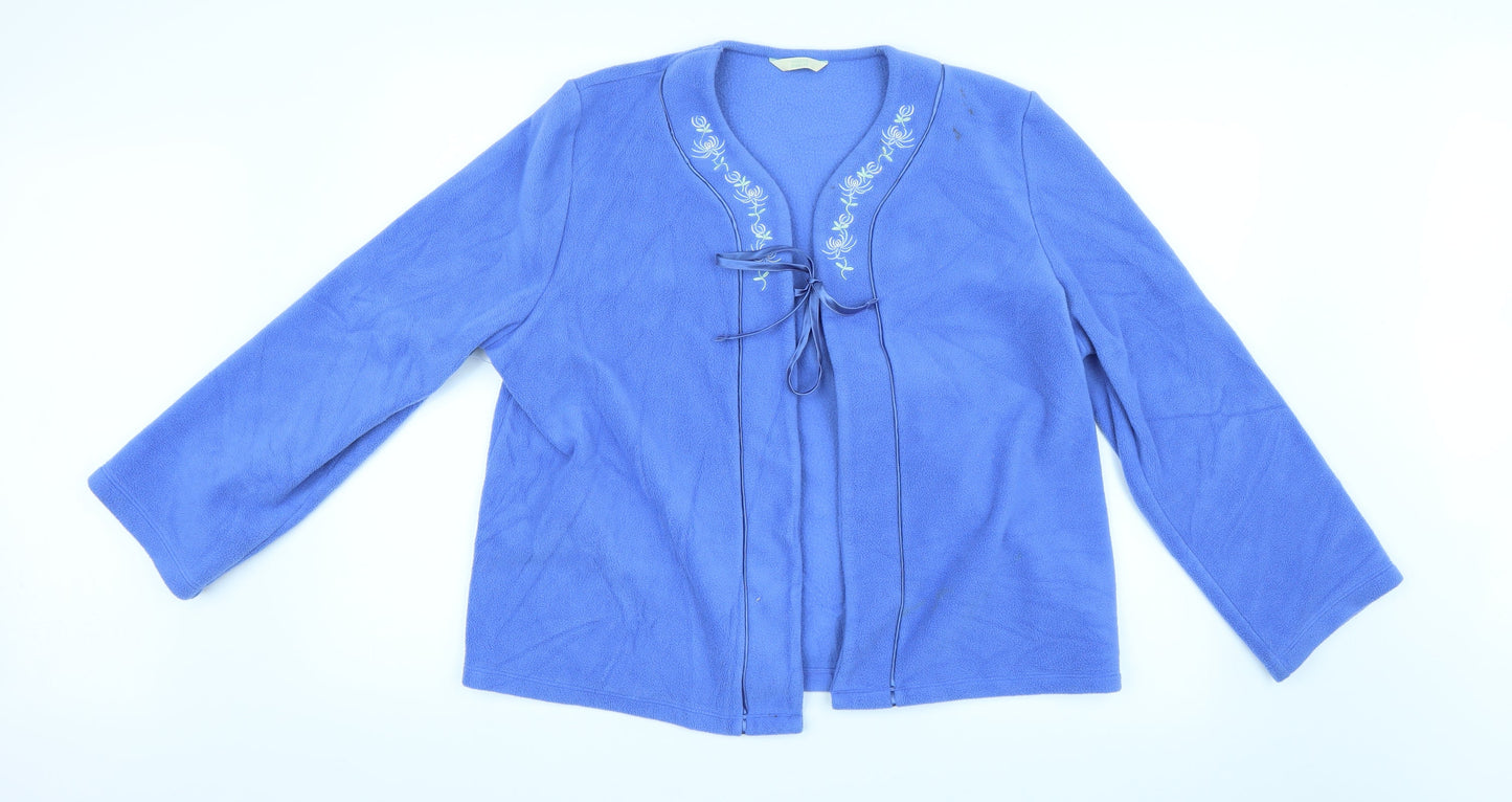 Marks and Spencer Womens Blue   Cardigan Jumper Size 14