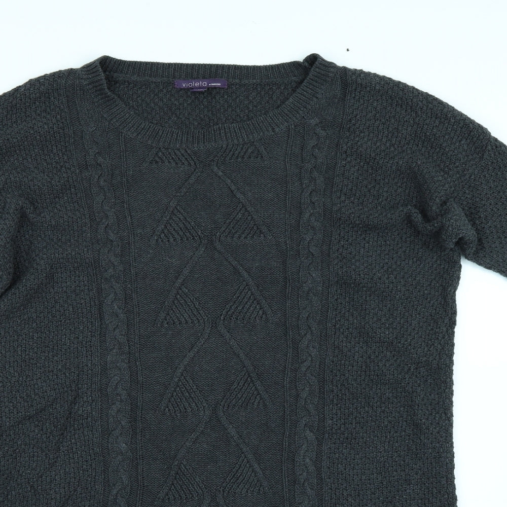 Mango Womens Grey   Jumper Dress  Size M