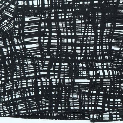 Primark Womens Black Check  Jacket Coatigan Size 12