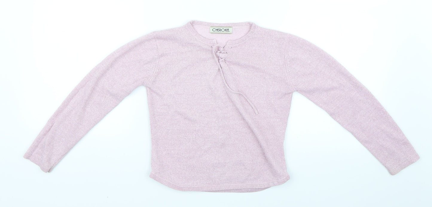 Cherokee Girls Pink   Basic Blouse Size 6-7 Years