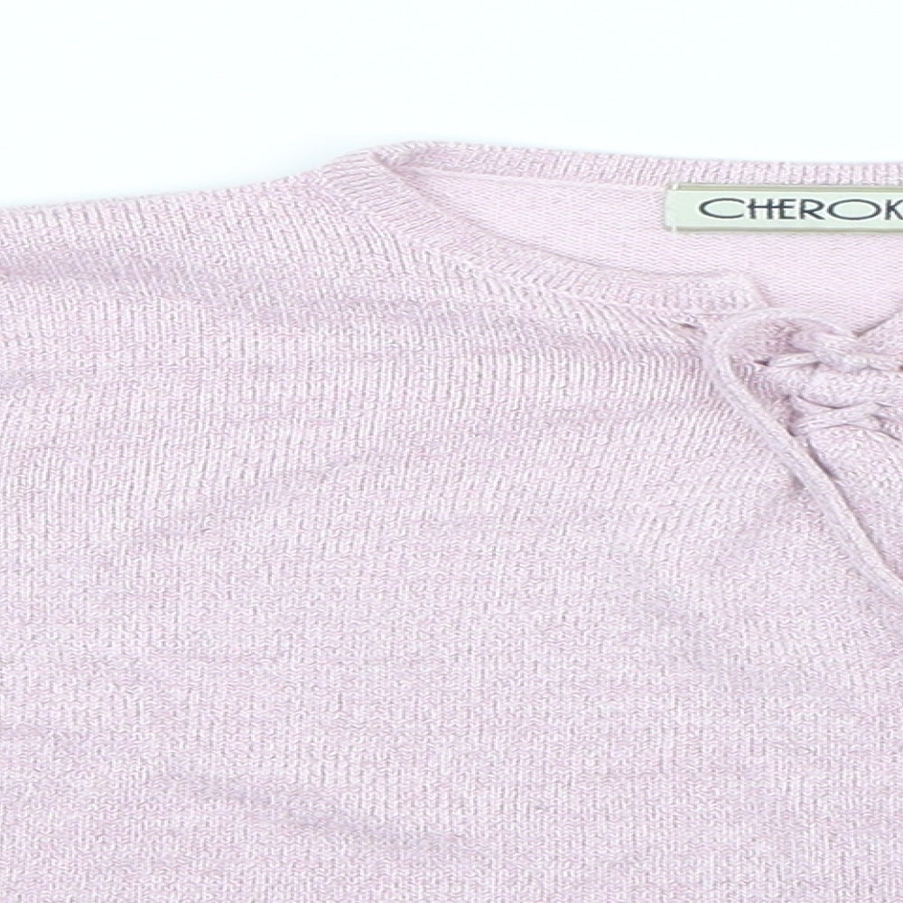 Cherokee Girls Pink   Basic Blouse Size 6-7 Years