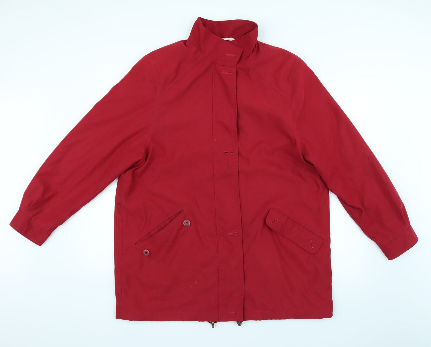 Womens UK Size 14 Marks and Spencer Red Overcoat