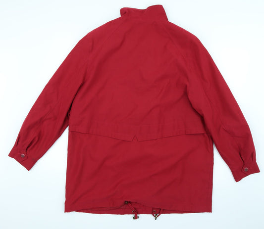 Womens UK Size 14 Marks and Spencer Red Overcoat