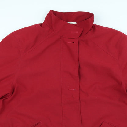 Womens UK Size 14 Marks and Spencer Red Overcoat