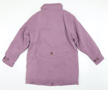 Preworn Womens Purple   Parka Coat Size 12