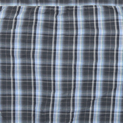 South Bay Mens Blue Plaid   Button-Up Size S