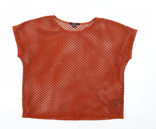 ESMARA Womens Orange   Basic Blouse Size M