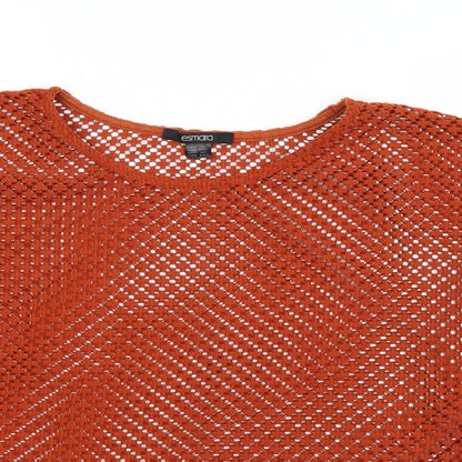 ESMARA Womens Orange   Basic Blouse Size M