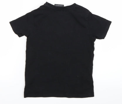 George Boys Black   Basic T-Shirt Size 5-6 Years  - Playstation