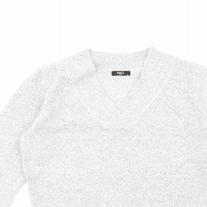M&Co Womens Grey   Pullover Jumper Size S
