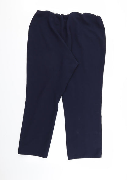 Womens UK Size 16 BM collection Regular Fit  Blue Trousers