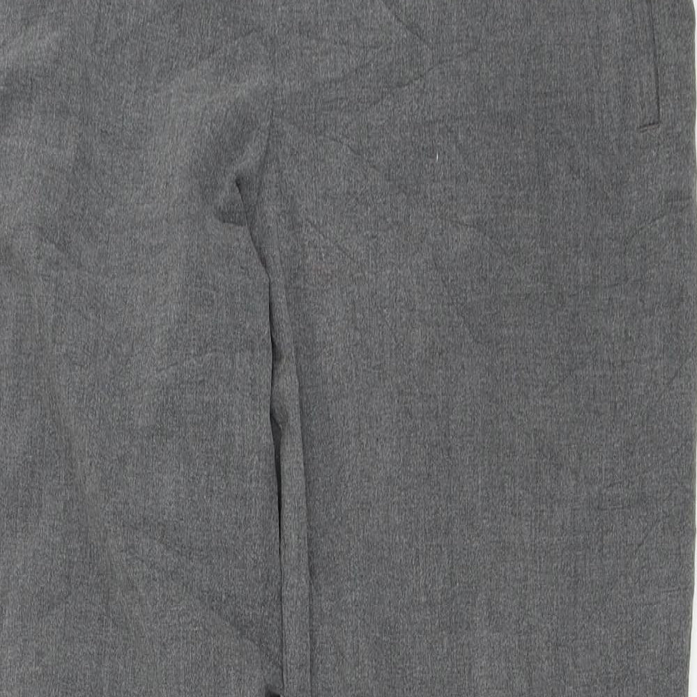Womens UK Size 14 M&S Regular Fit Dress Pants Grey Trousers