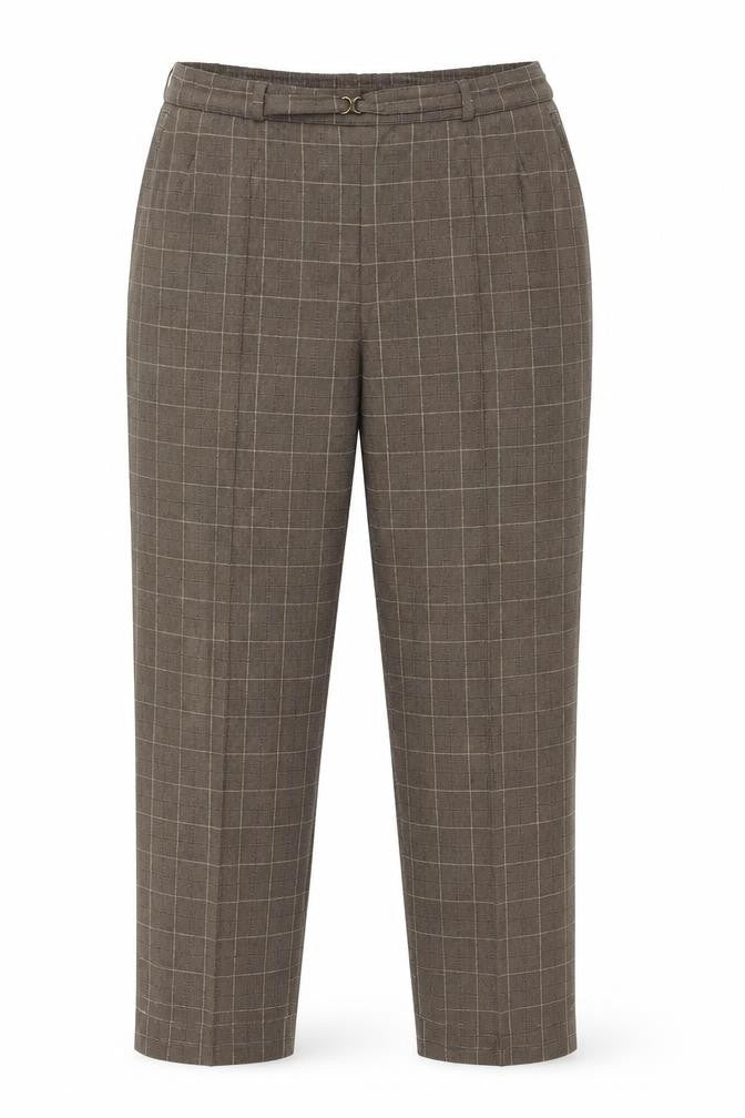 Womens UK Size 12 Marks and Spencer Regular Fit Capri Brown Trousers