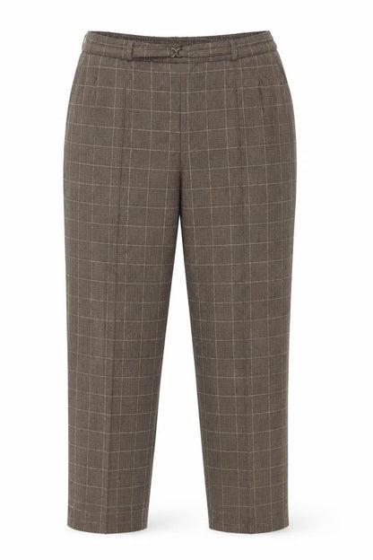 Womens UK Size 12 Marks and Spencer Regular Fit Capri Brown Trousers