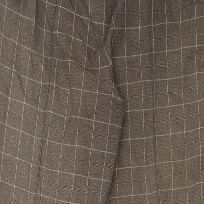 Womens UK Size 12 Marks and Spencer Regular Fit Capri Brown Trousers