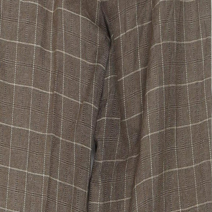 Womens UK Size 12 Marks and Spencer Regular Fit Capri Brown Trousers