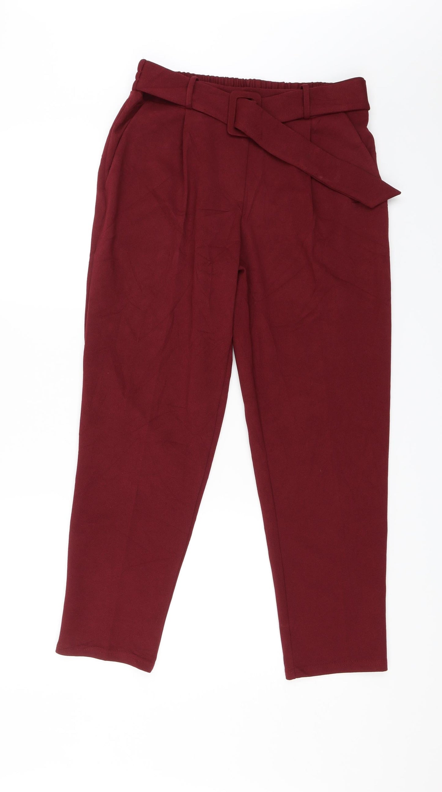 New Look Womens Red   Trousers  Size 10 L26 in