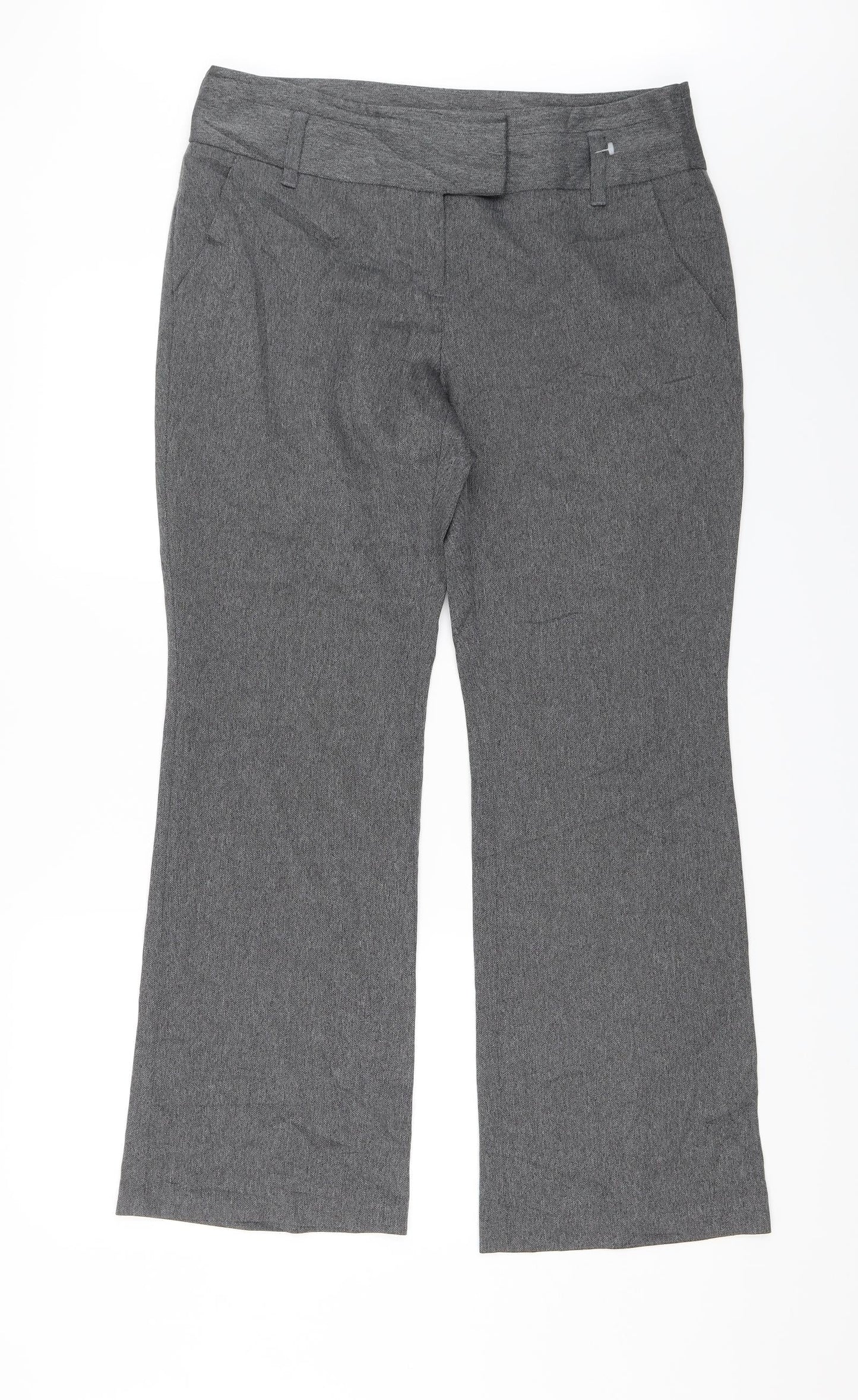 TU Womens Grey   Dress Pants Trousers Size 14 L29 in