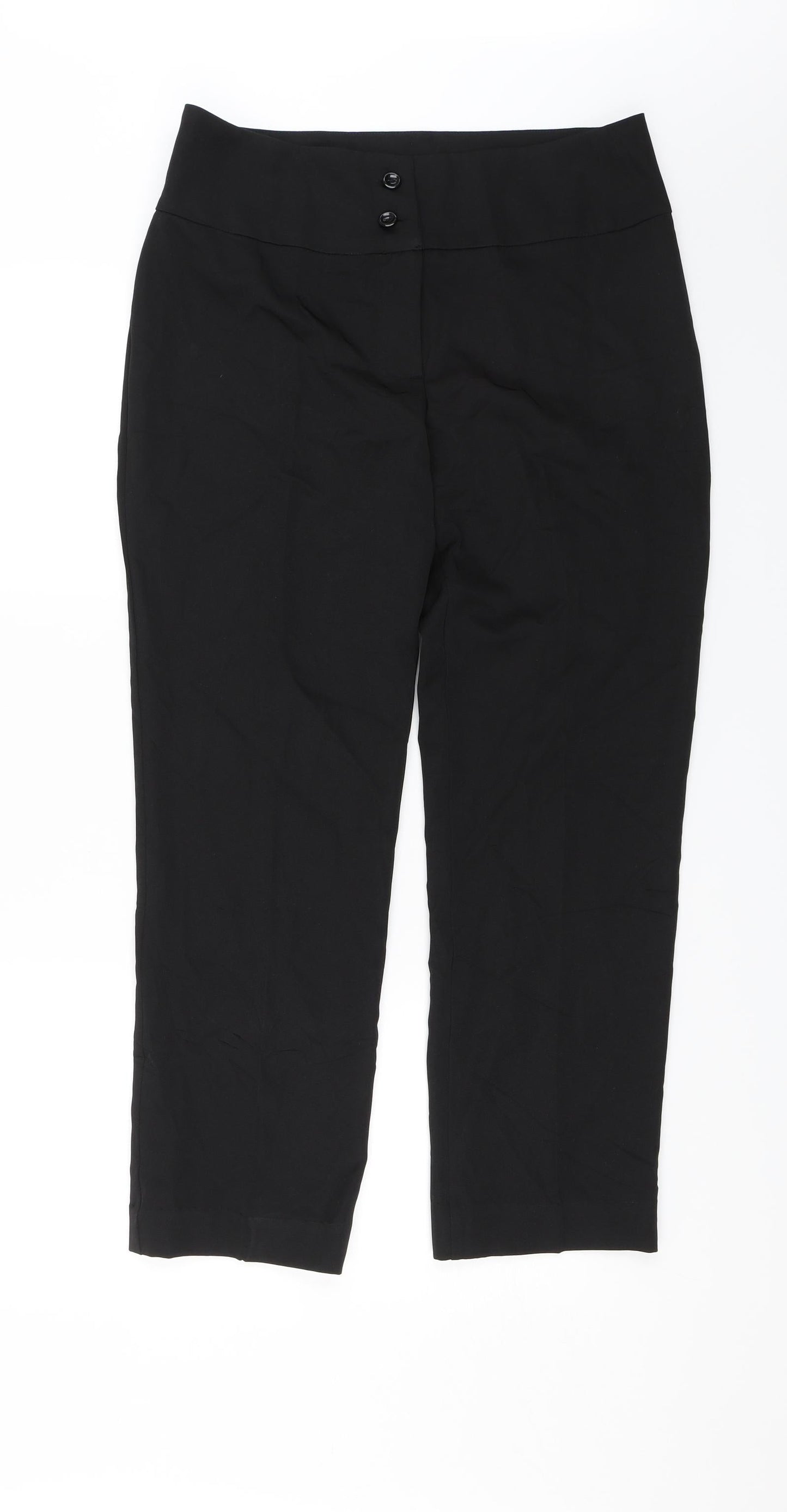 Salonwear Womens Black   Dress Pants Trousers Size 12 L25 in