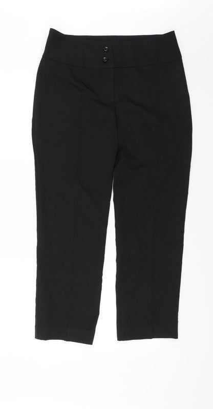 Salonwear Womens Black   Dress Pants Trousers Size 12 L25 in