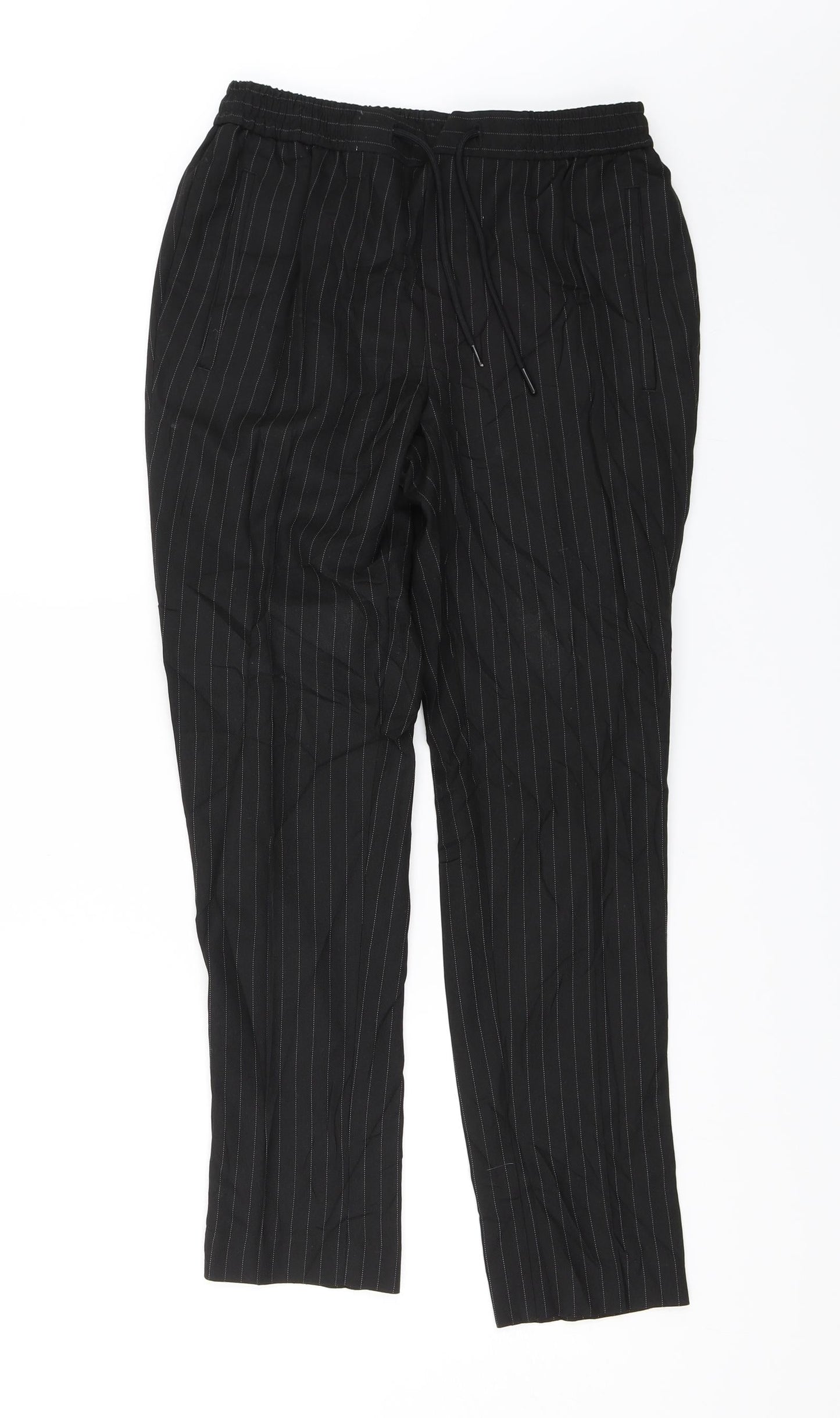 New Look Mens Black Striped  Trousers  Size 28 in L26 in