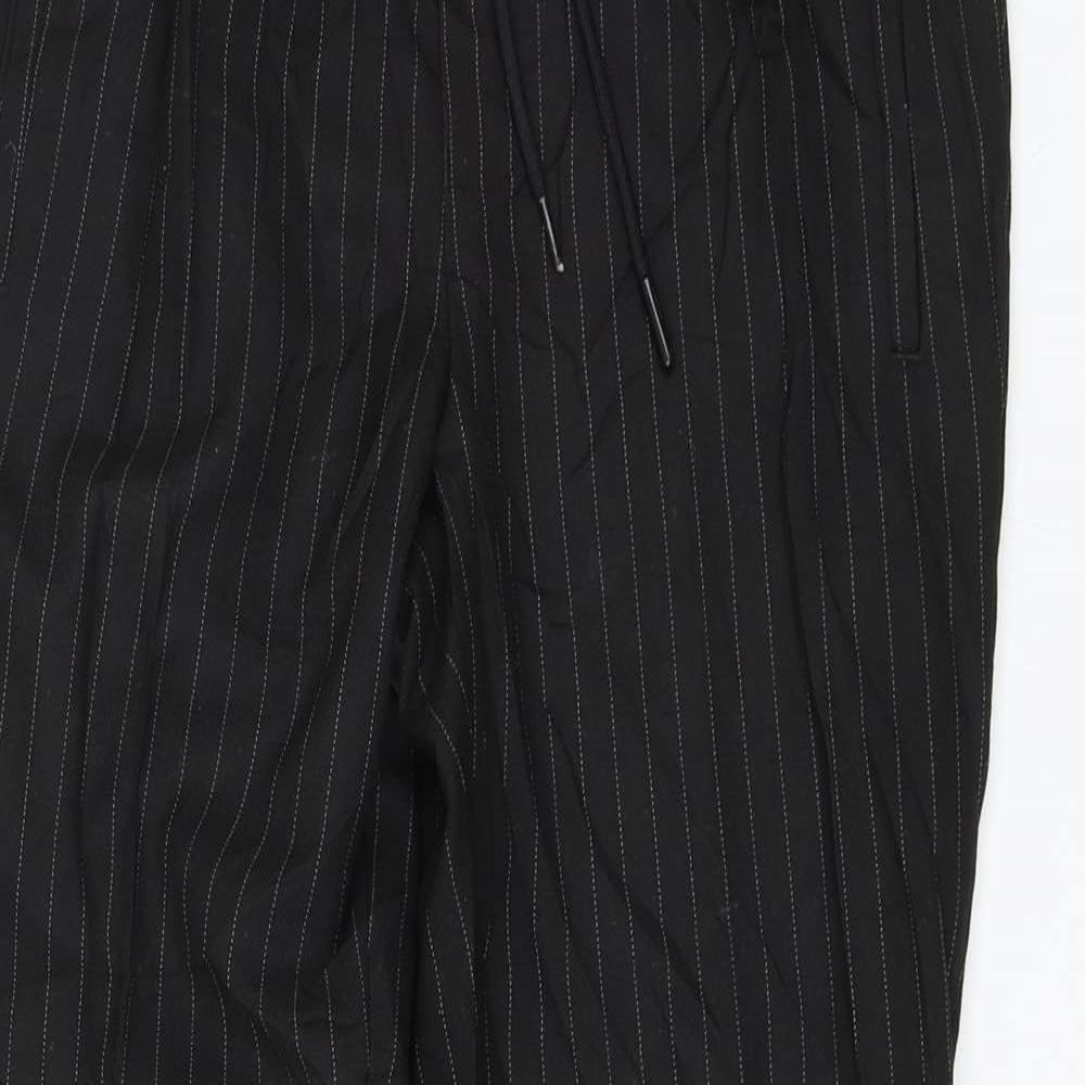New Look Mens Black Striped  Trousers  Size 28 in L26 in